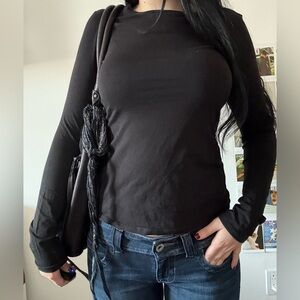Classic Black Long Sleeve Top